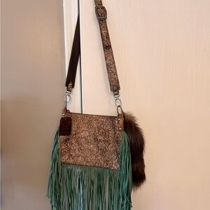 H&M Ranch Western Leather Purse